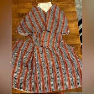 Pink Martini Maxi Dress Cut-Out Arms Size small